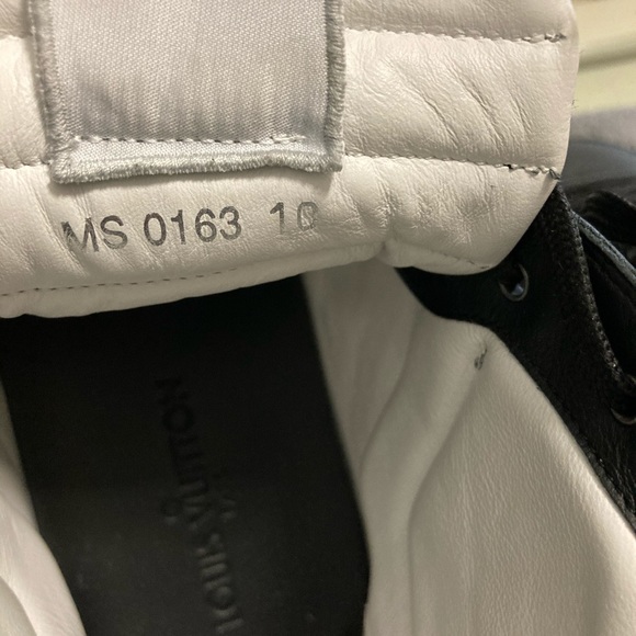 Louis Vuitton LV6 Men's 6 Camo X Black Leather Spitfire High Top Sneaker - Picture 6 of 13